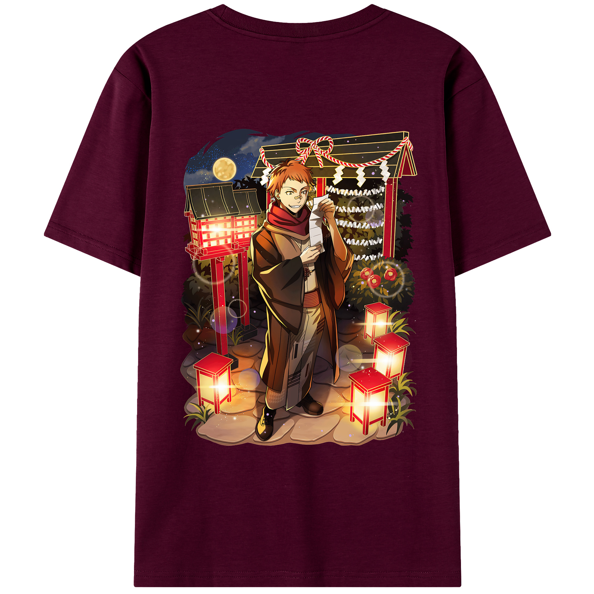 （画像用） 文豪ストレイドッグス Bungo Stray Dogs レディース半袖Tシャツ(バックプリント)